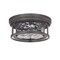 Z-Lite Clarion 2 Light Flush Mount, Bronze & Inner Clear Water & Outer Clear 493F2-BRZ - alternate 5